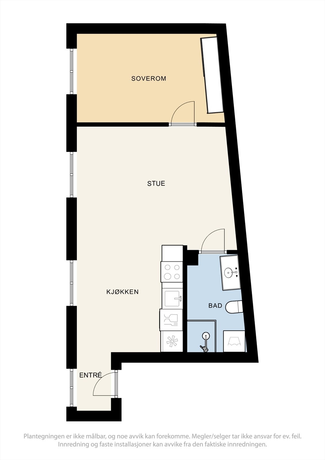 Plantegning av leiligheten. Galleribilde