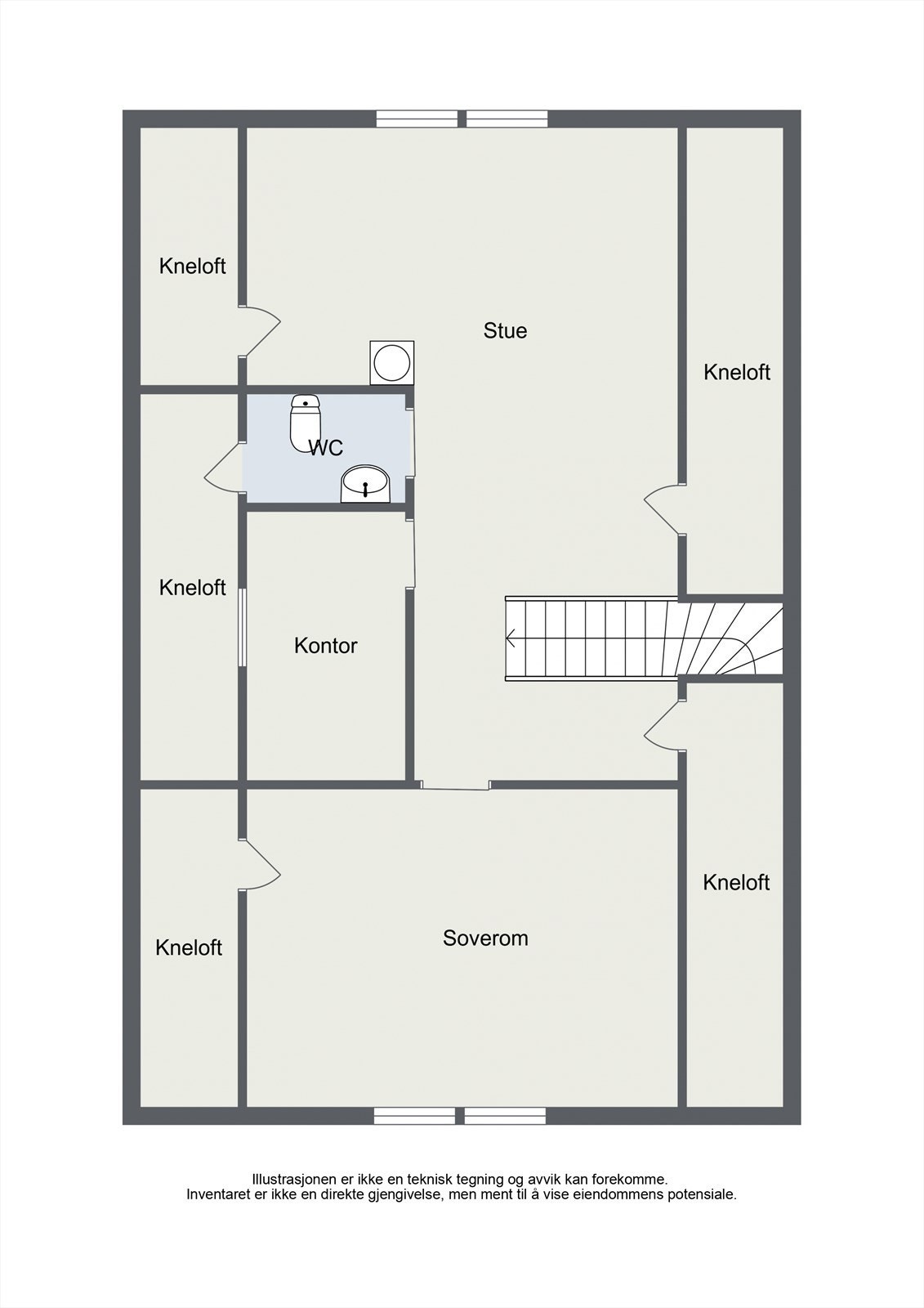 Plantegningen for andre etasje Galleribilde
