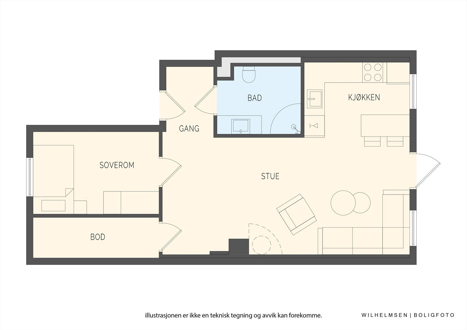 Planskisse Galleribilde