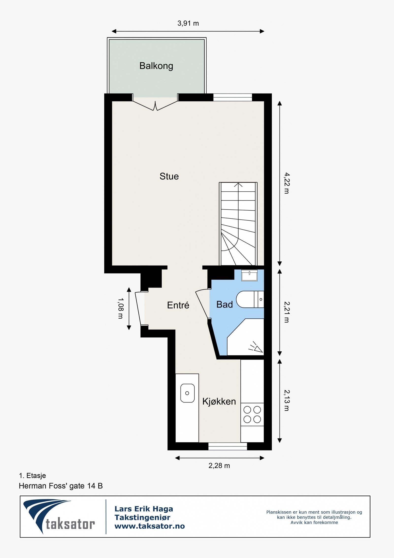 Plantegning 1. Etasje. Galleribilde