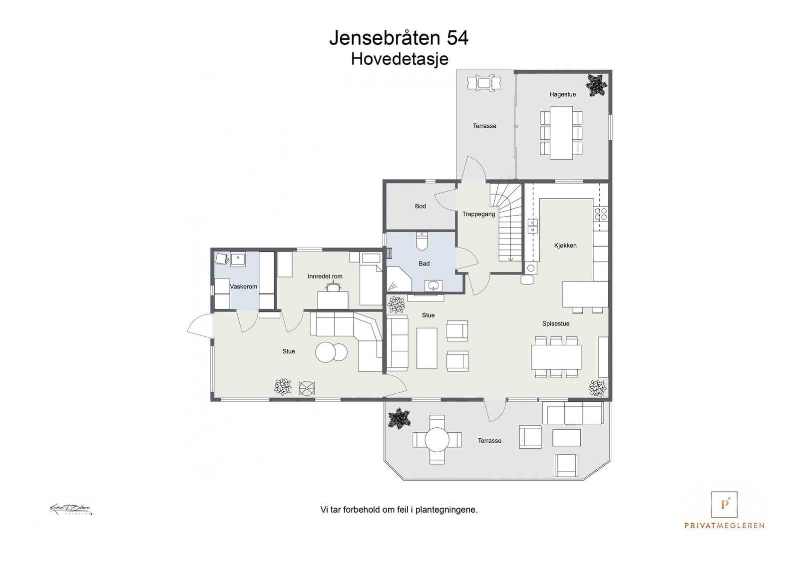 Plantegning hovedetasje Galleribilde