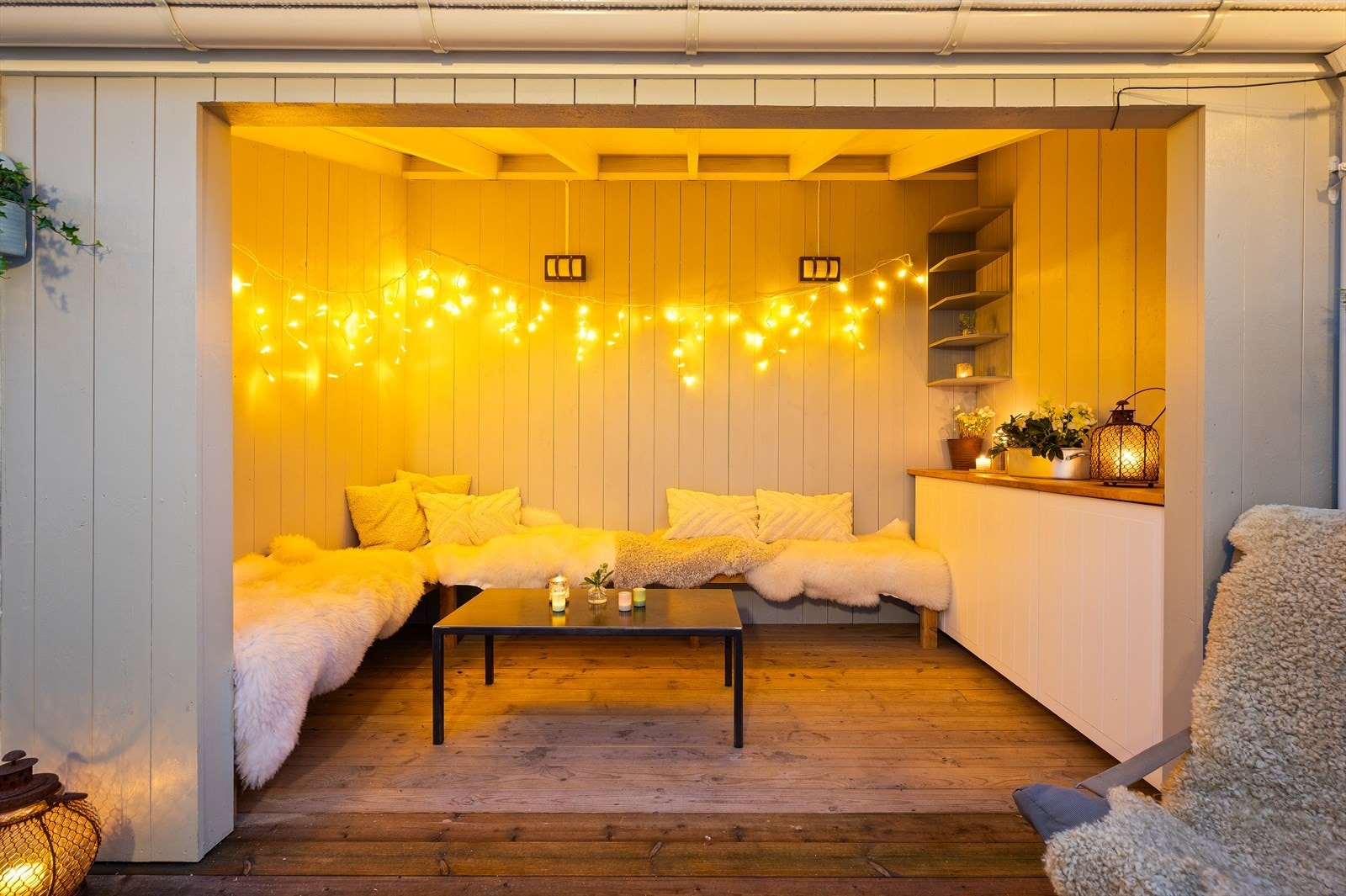 Trivelig overbygd del som øker bruksverdien Galleribilde