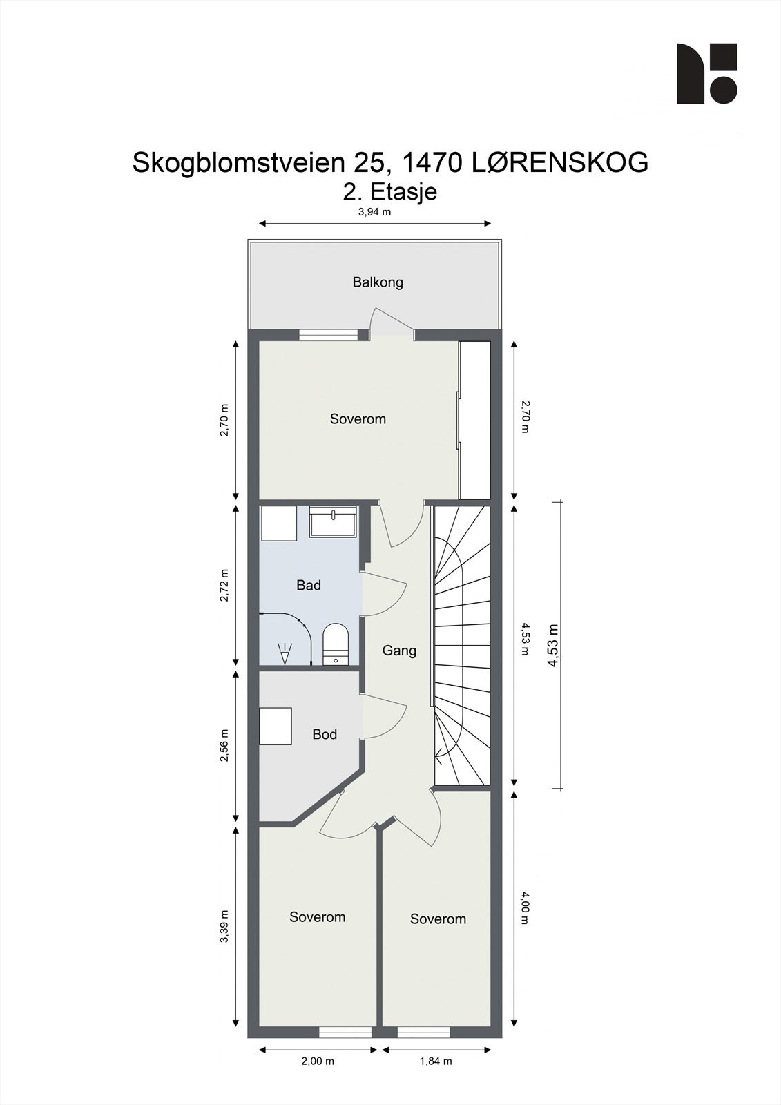 PLANTEGNING 2. ETASJE Galleribilde