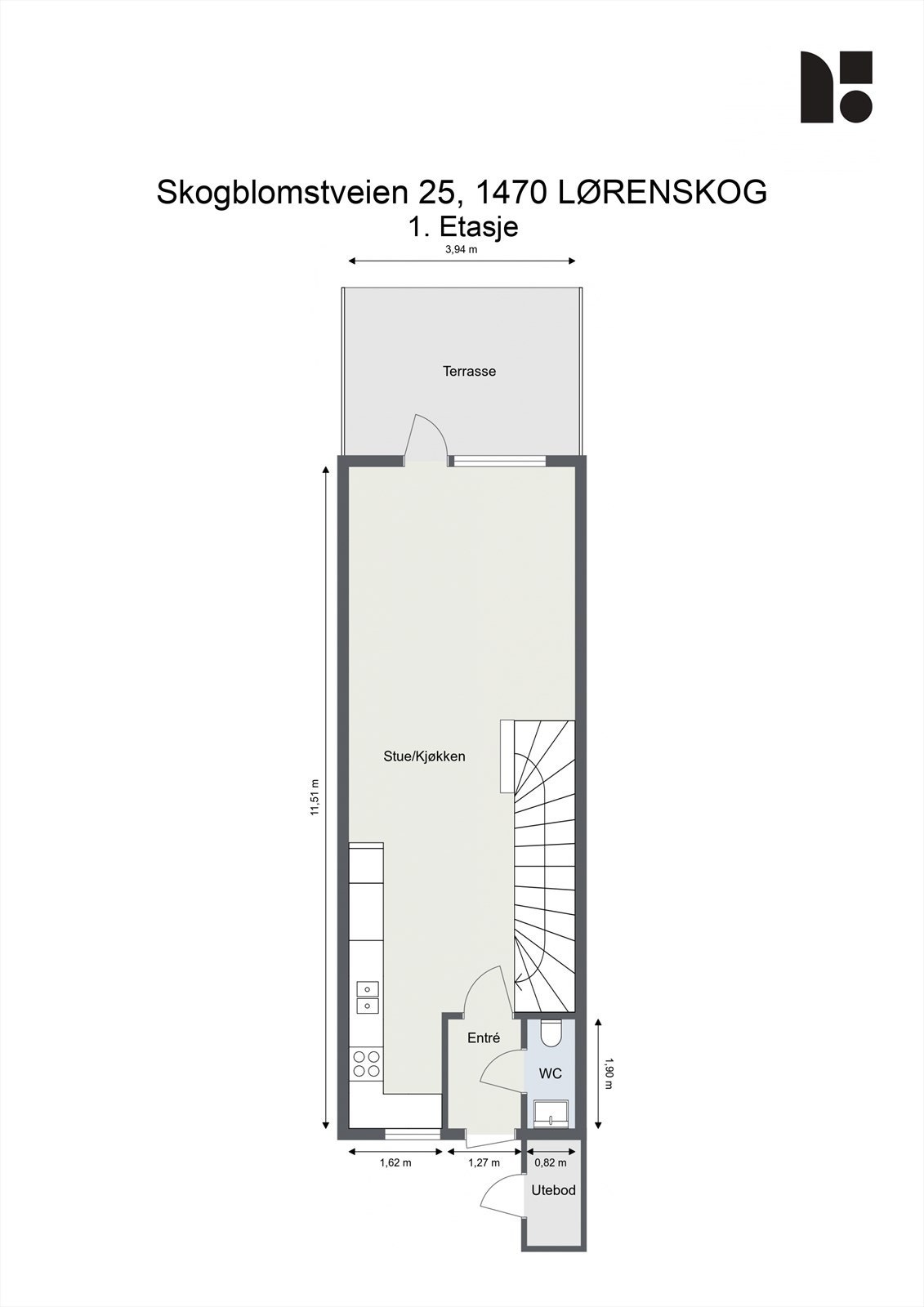 PLANTEGNING 1. ETASJE Galleribilde