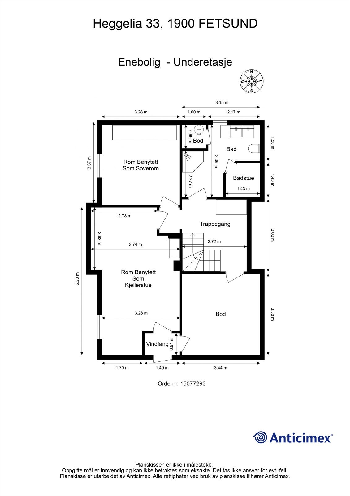 Plantegning kjeller Galleribilde