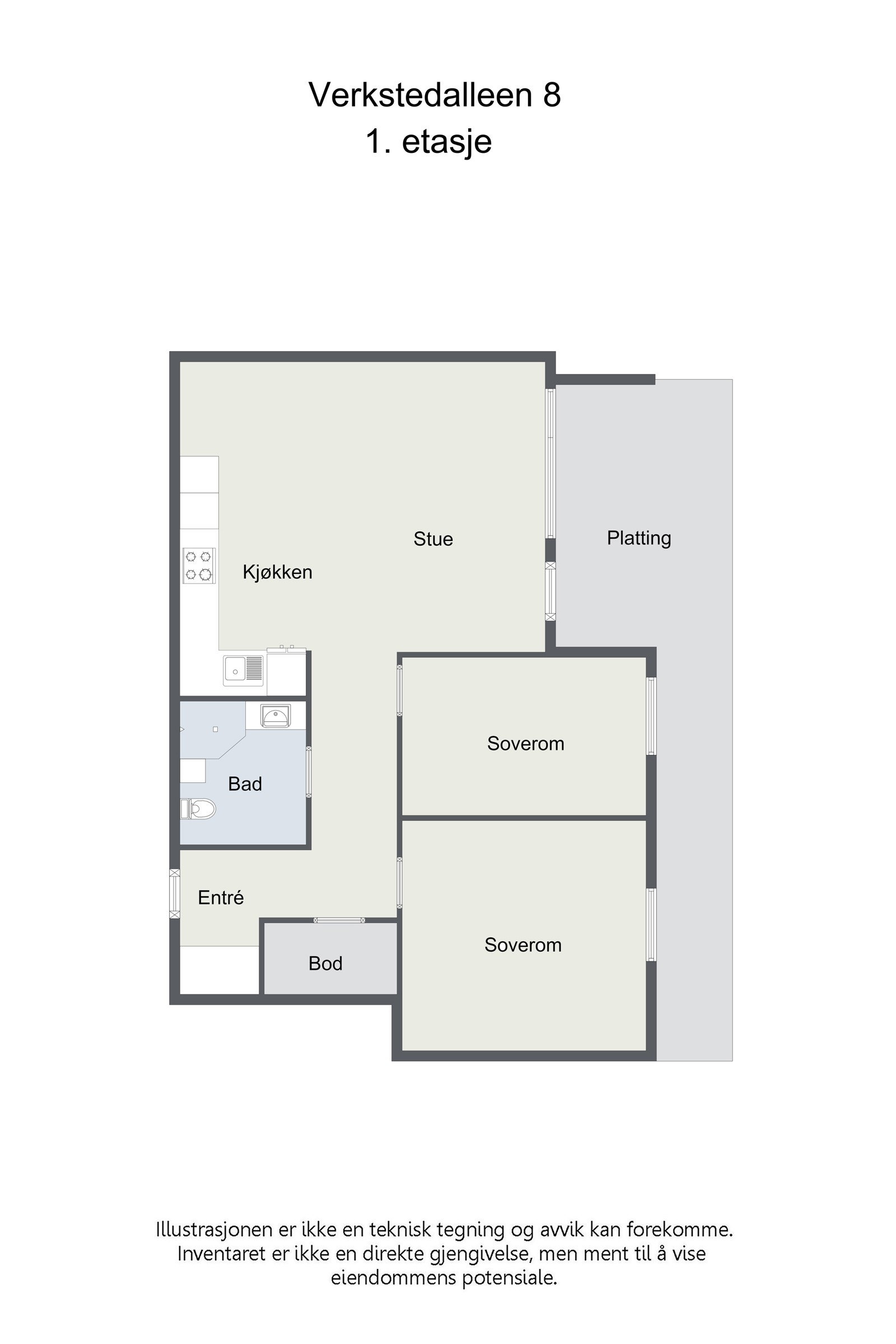 Plantegning. Galleribilde