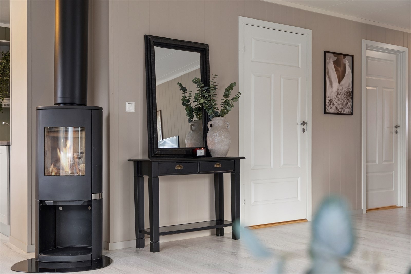 Vedfyring Galleribilde