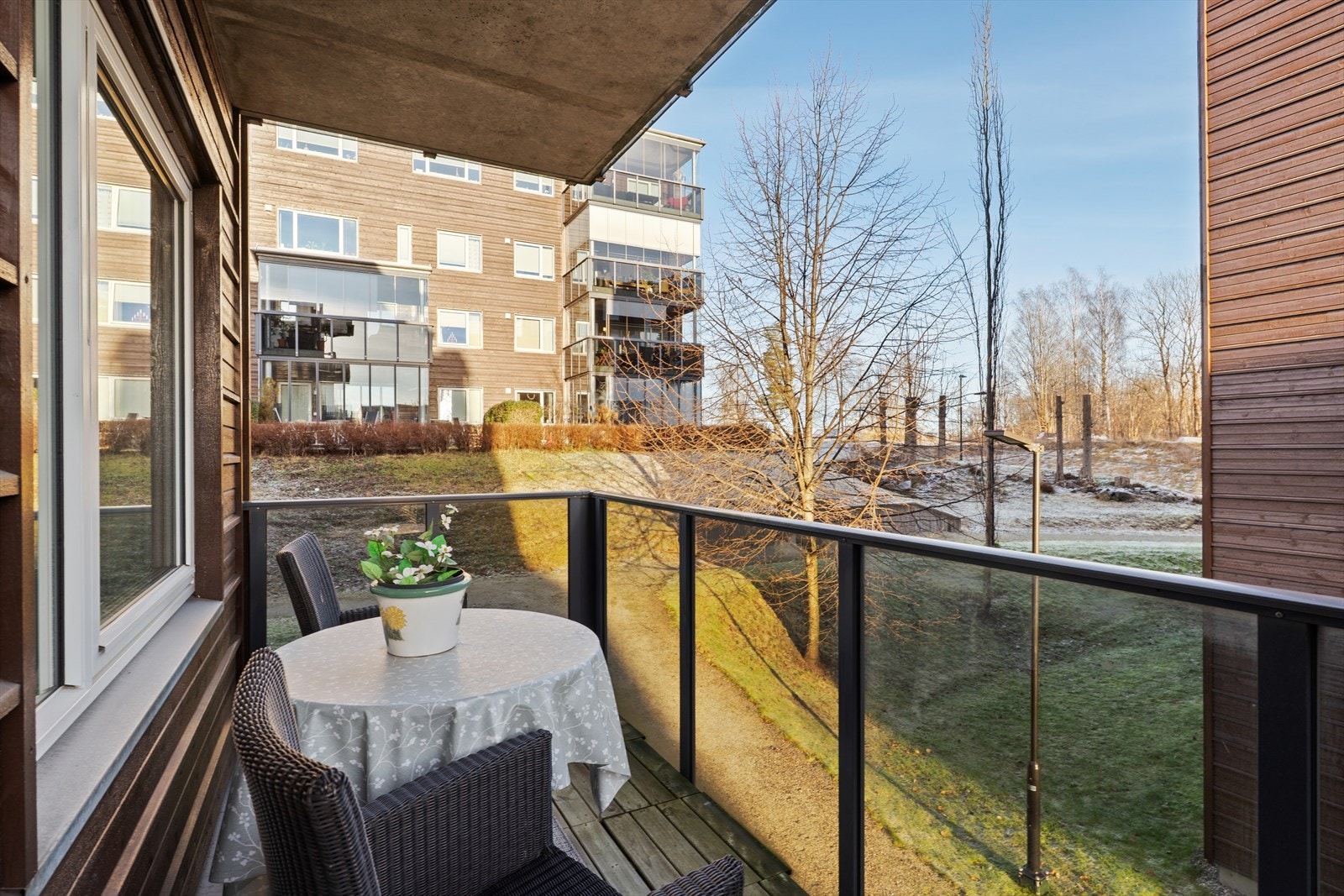 Balkong med adkomst fra hovedsoverommet Galleribilde