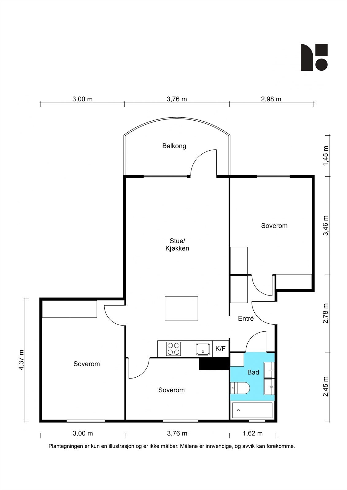 Plantegning Galleribilde