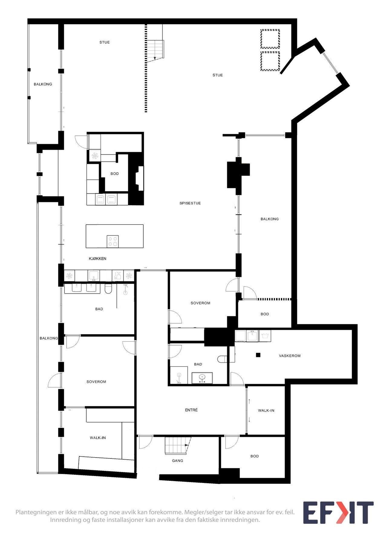2D Plantegning - 6.etasje. Galleribilde