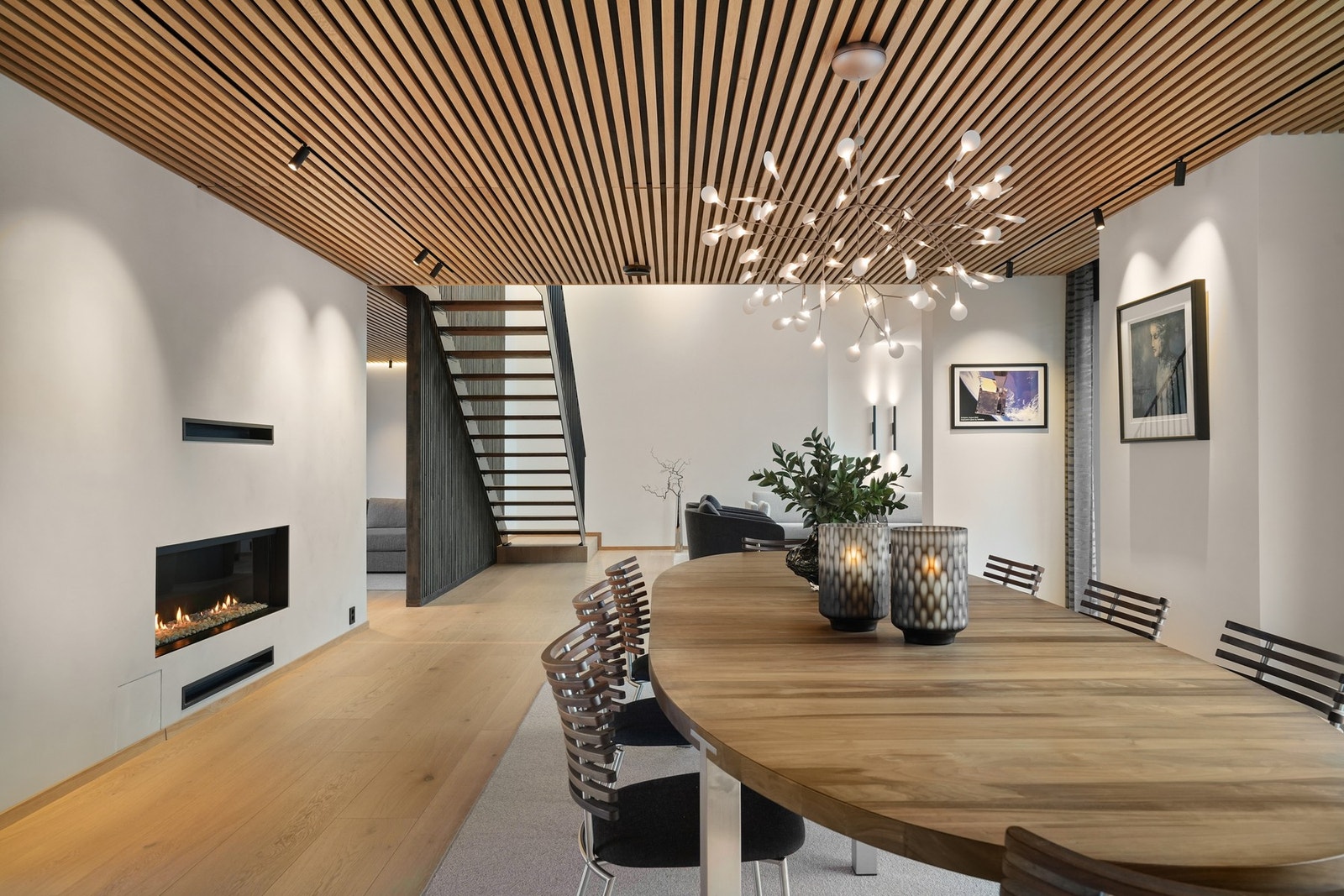 Lune kvelder sikres av en Faber Matrix gasspeis montert i 2023. Galleribilde