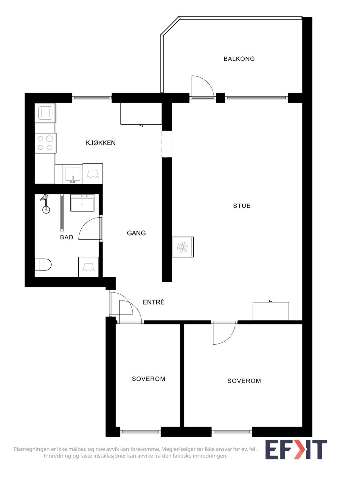 Plantegning - 3. etg. Galleribilde