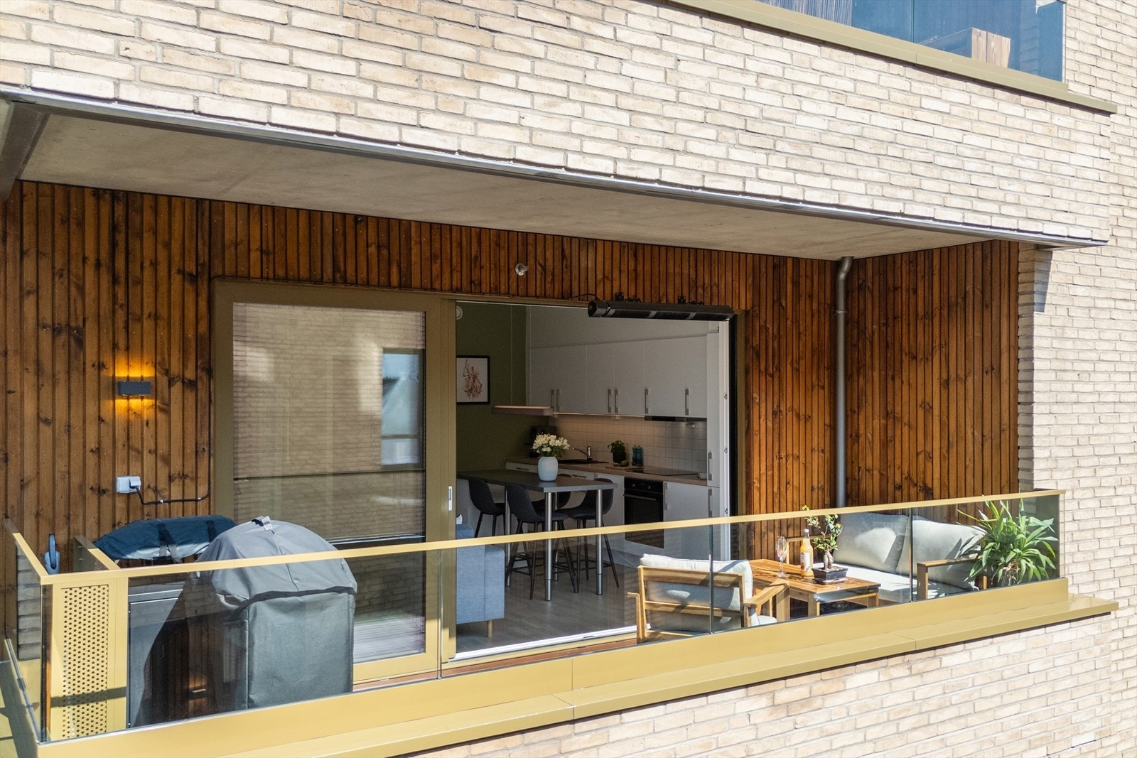 Balkongen er på 10 kvm Galleribilde