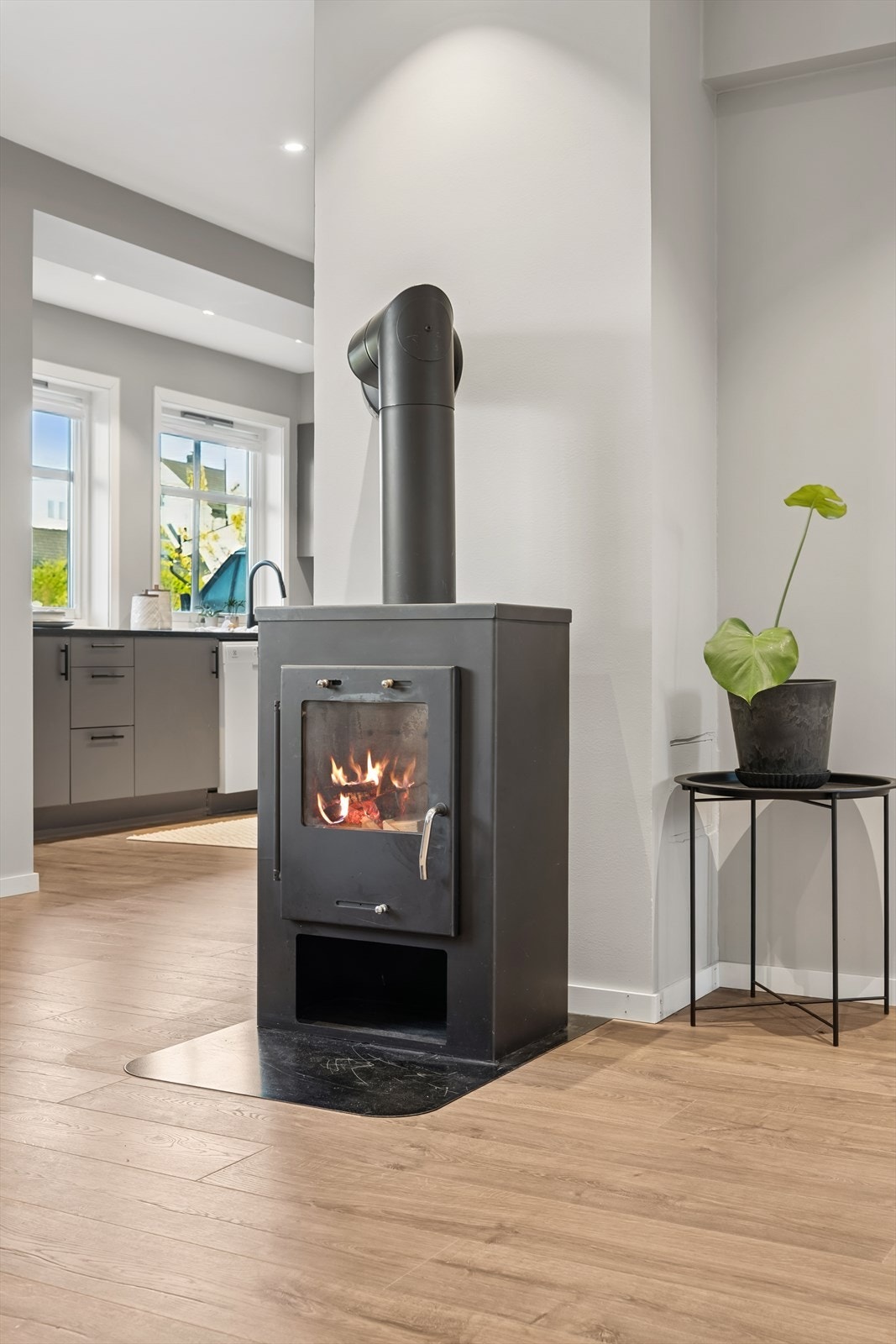 Peisovnen bidrar til å varme opp både rom og stemning. Galleribilde