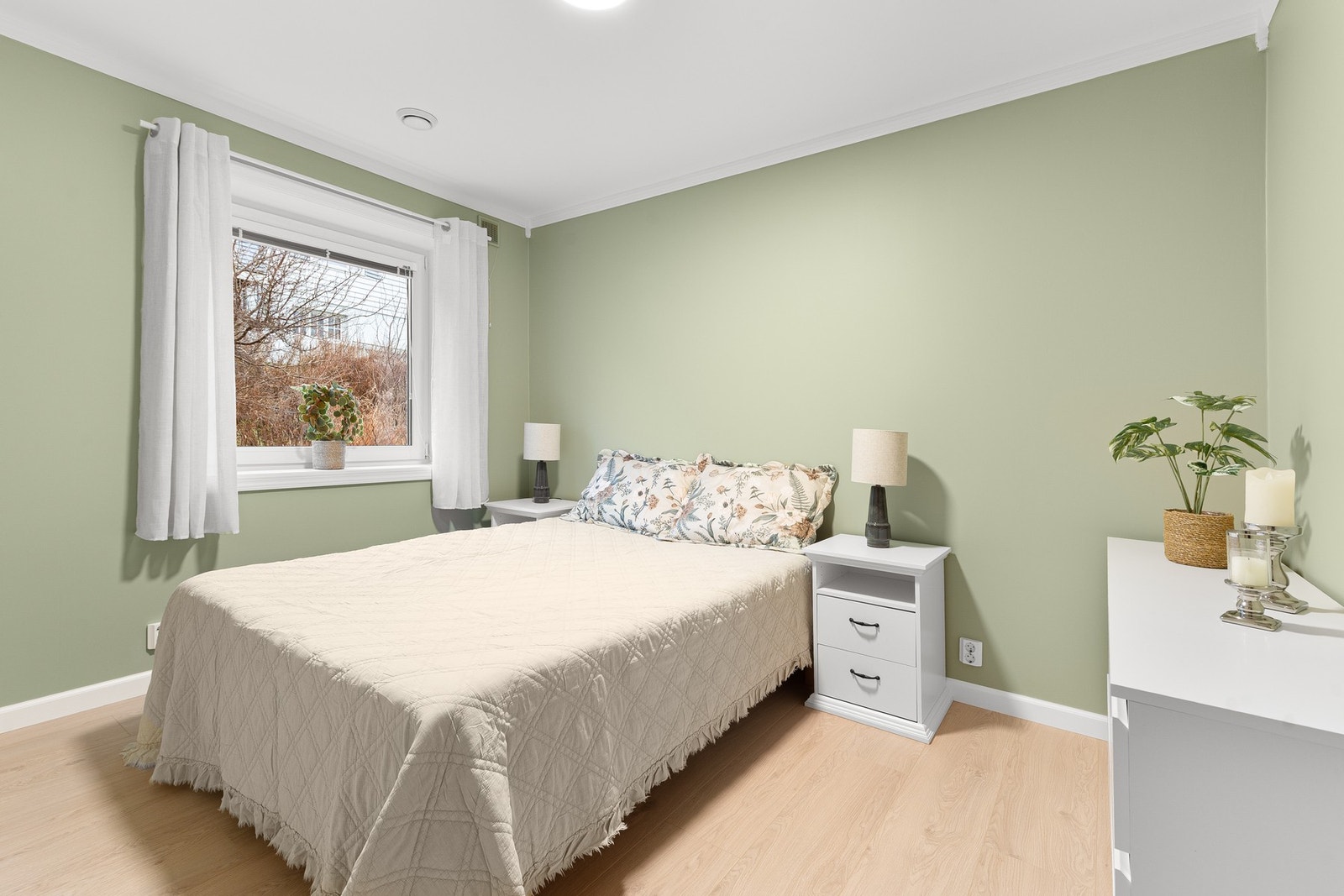 Leiligheten har hele fire soverom. Galleribilde