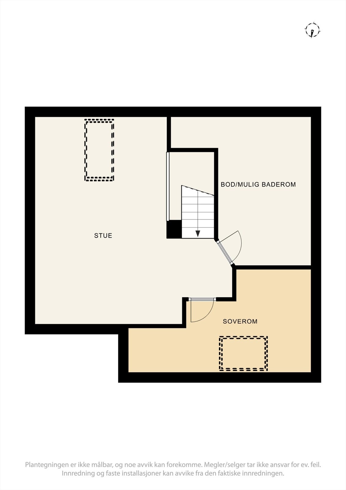 Plantegning av leilighetens 2. etasje. Galleribilde