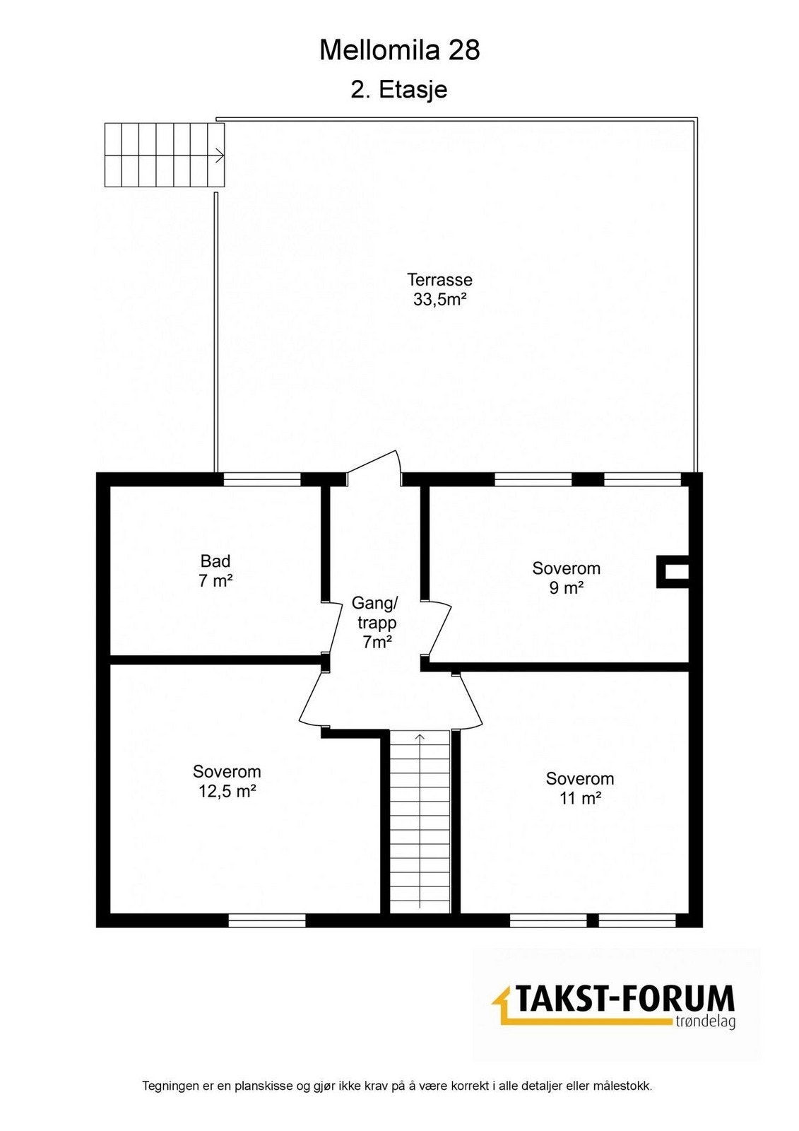 Plantegning 2.etg Galleribilde
