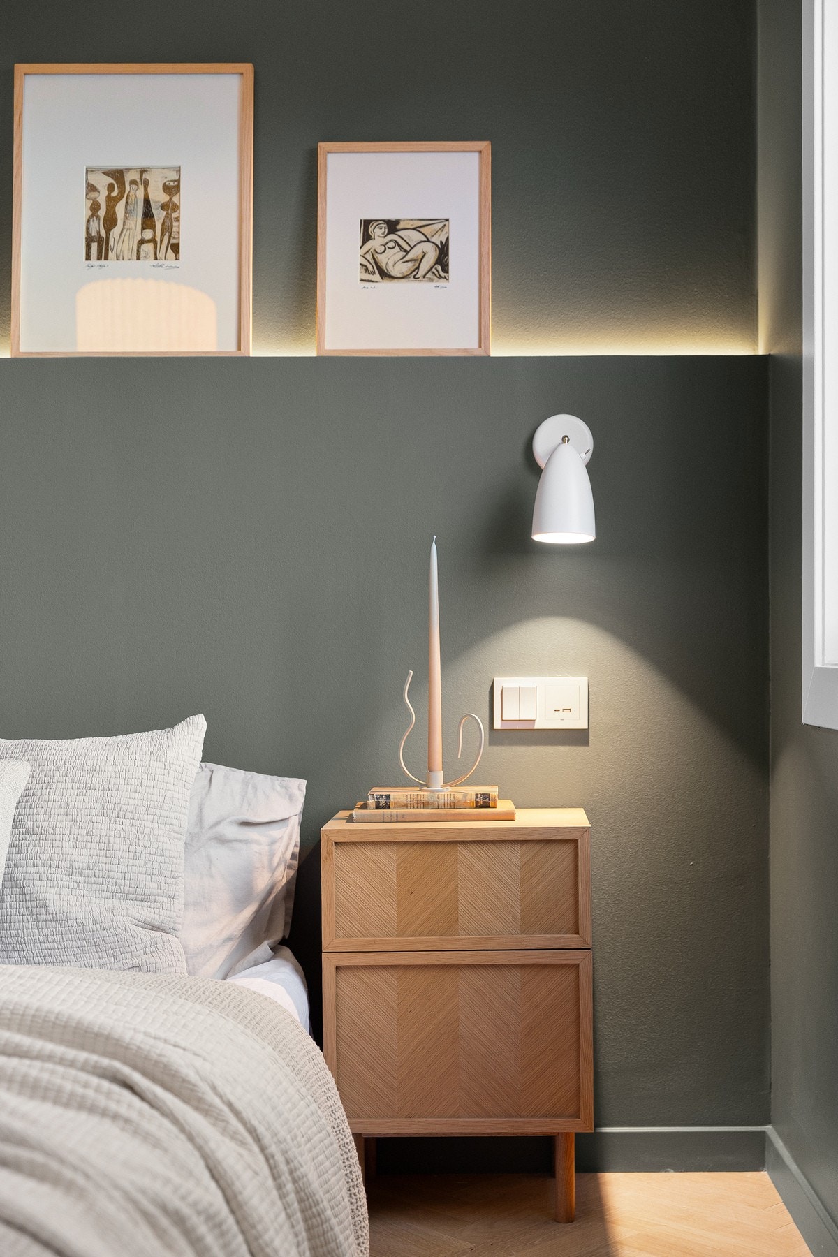 Gjennomtenkt belysning som gir en lun atmosfære Galleribilde