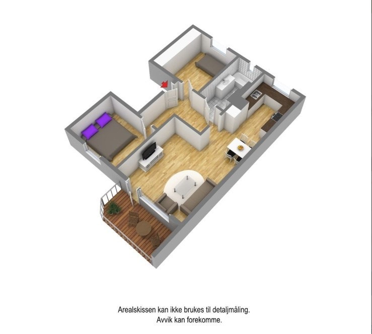 Plantegning av Karl Staafs vei 23 snr 11 Galleribilde