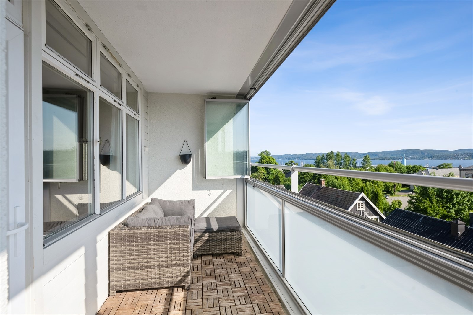 Balkongen er på 11,5 kvm Galleribilde