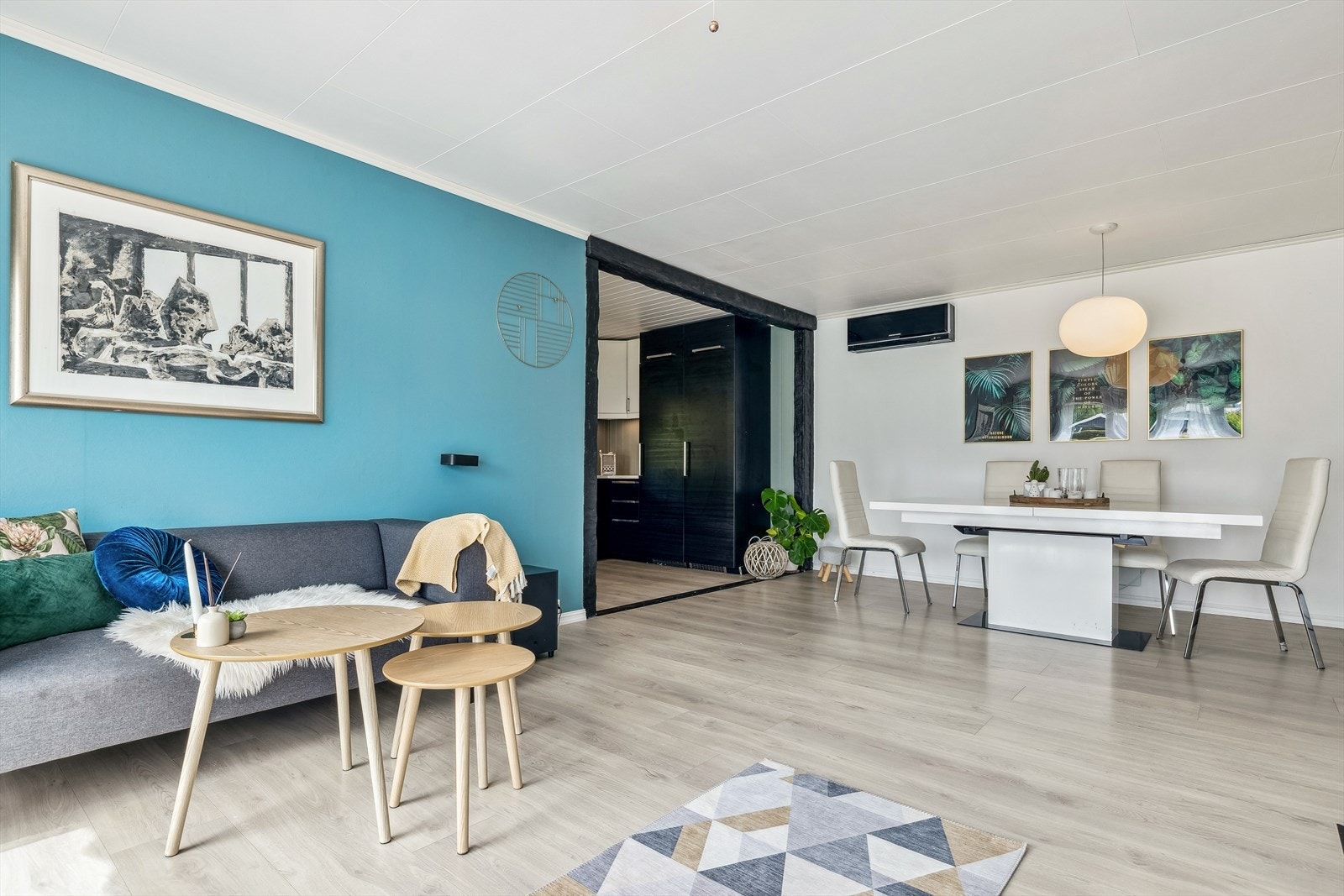 De fleste overflatene i boligen (vegger og tak) er malt i 2025 Galleribilde