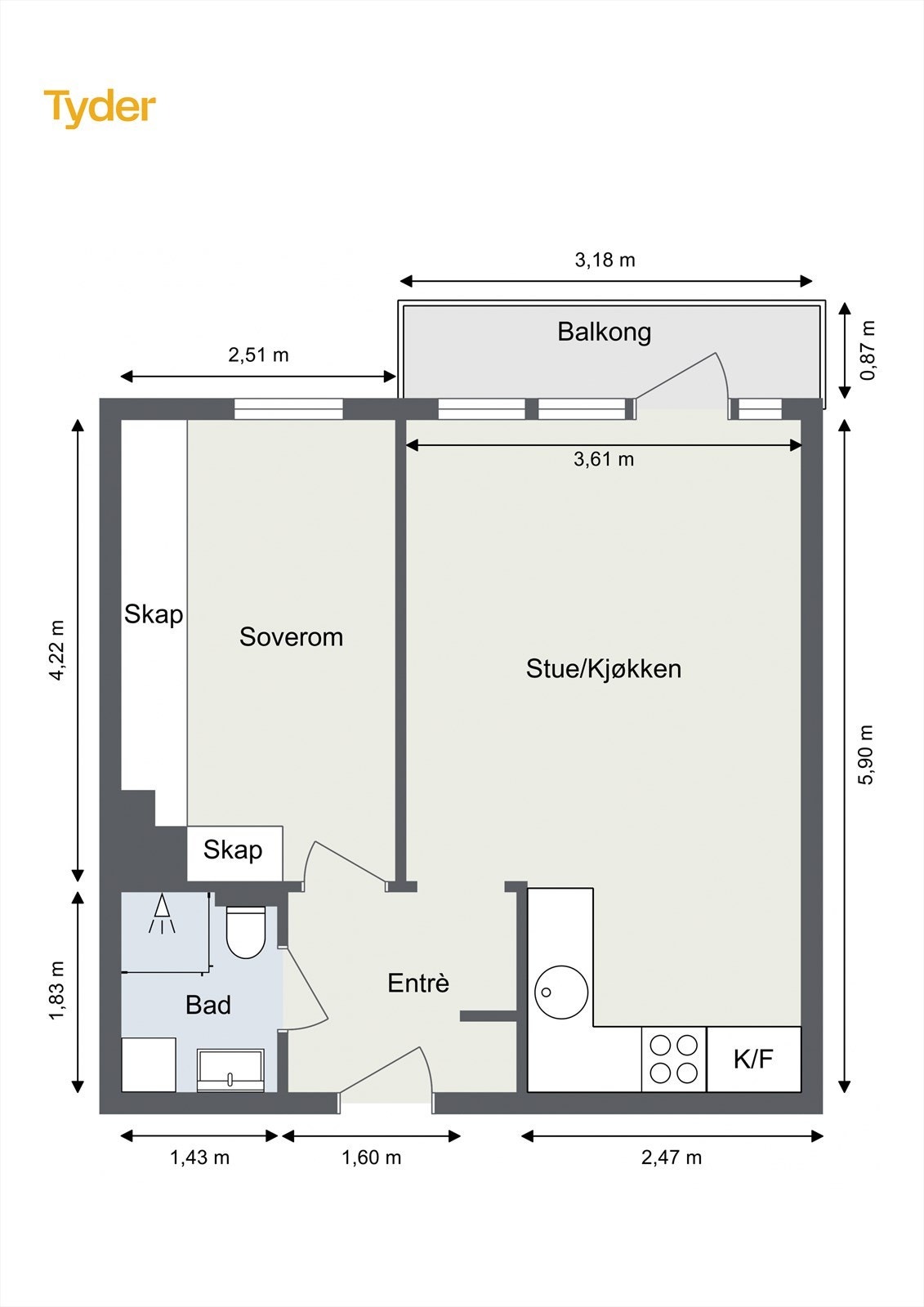 Plantegning - 4.etasje. Galleribilde