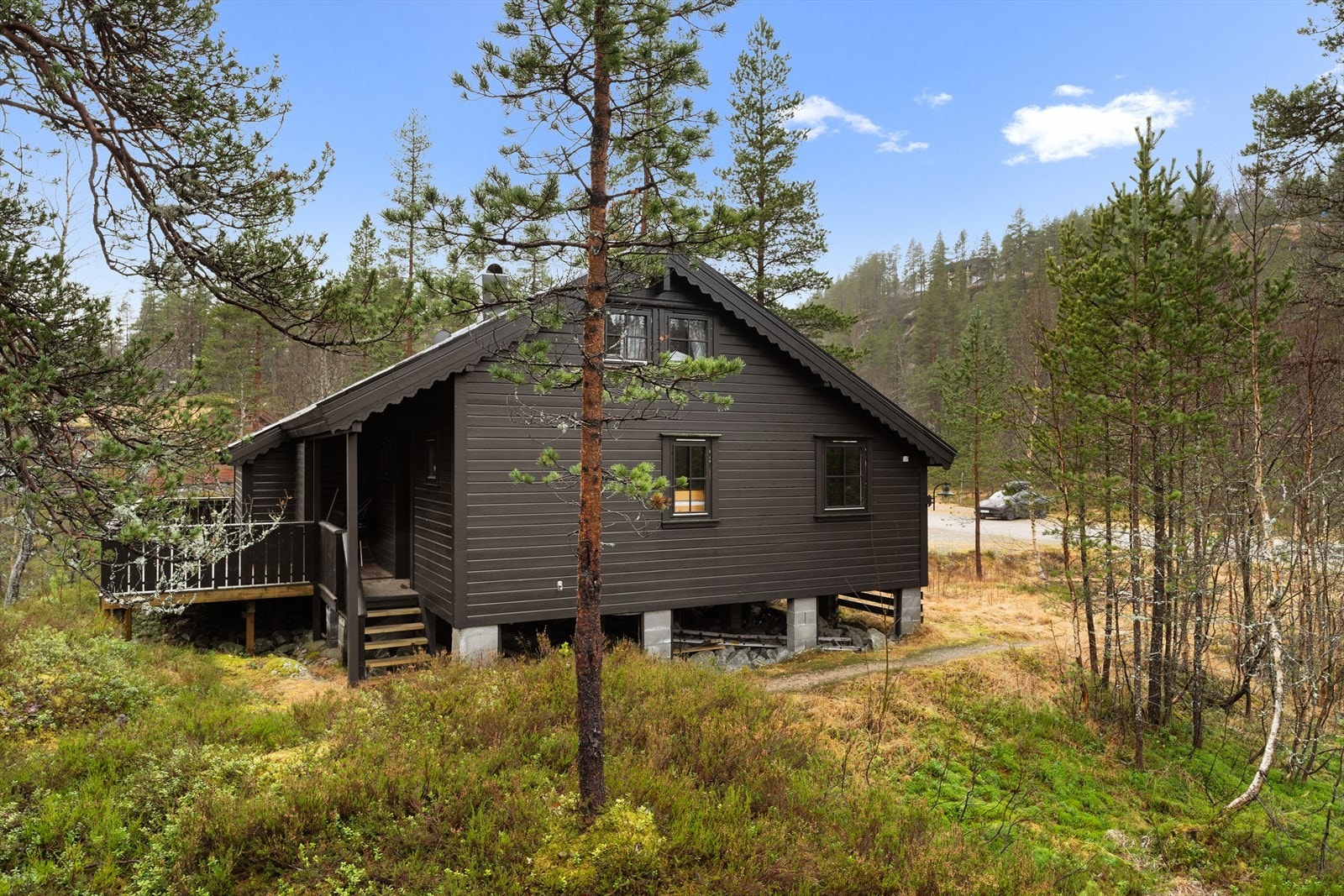 Hytten ligger i Smaldalen, like ved Foråsen. Etablert hyttefelt med langstrakte skiløyper like utenfor døren. Galleribilde