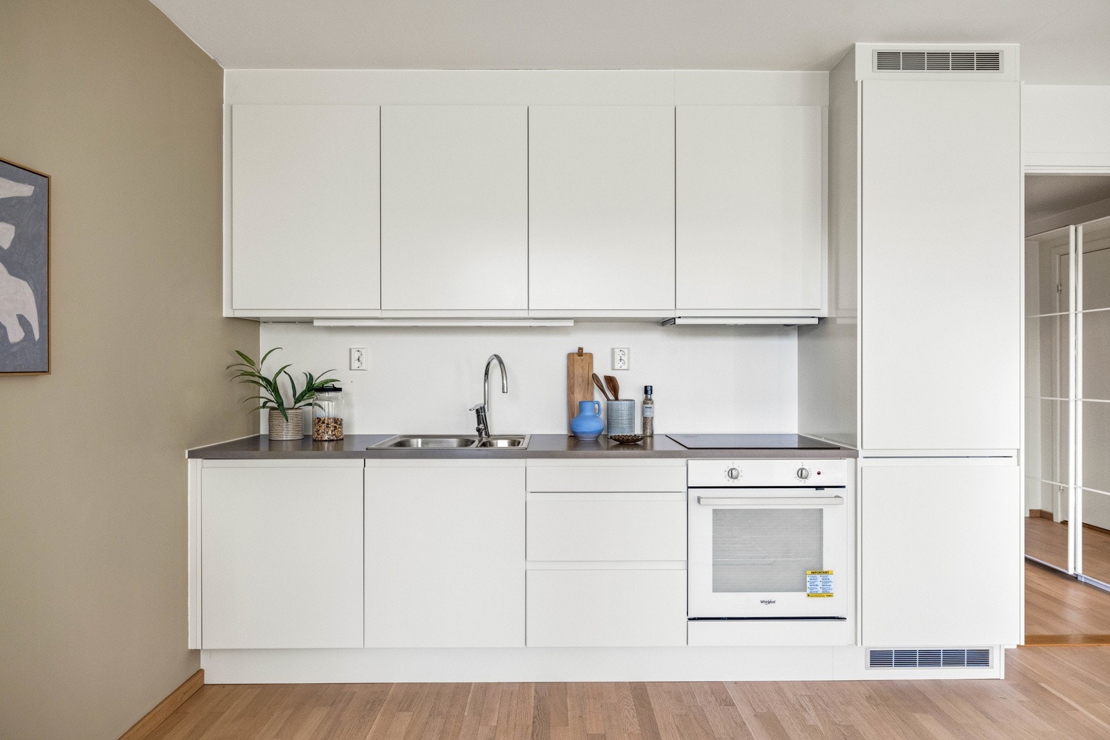 Leiligheten er tilknyttet balansert ventilasjon. Galleribilde