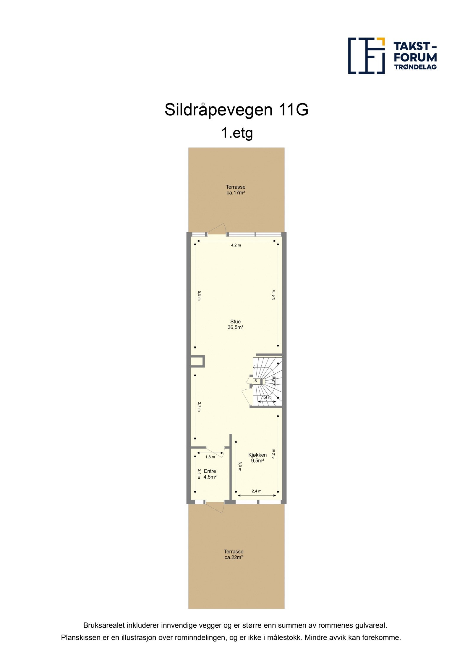 Planskisse 1.etasje. Galleribilde