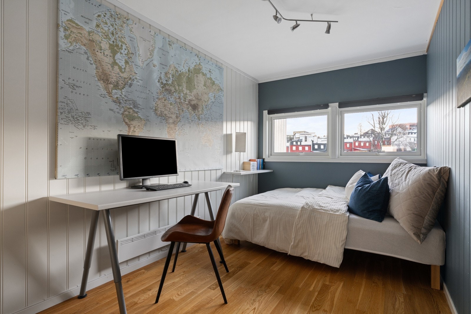 Alle soverommene er plassert i samme etasje, noe som er svært praktisk for barnefamilien. Galleribilde