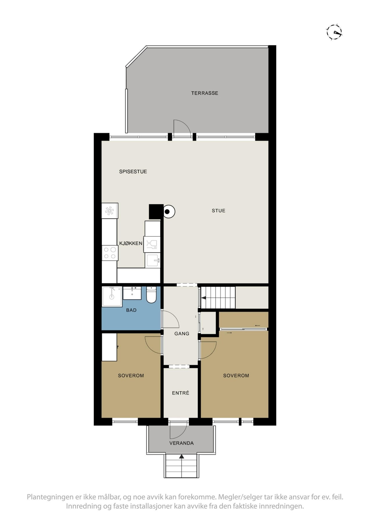 Plantegning 1.etasje Galleribilde