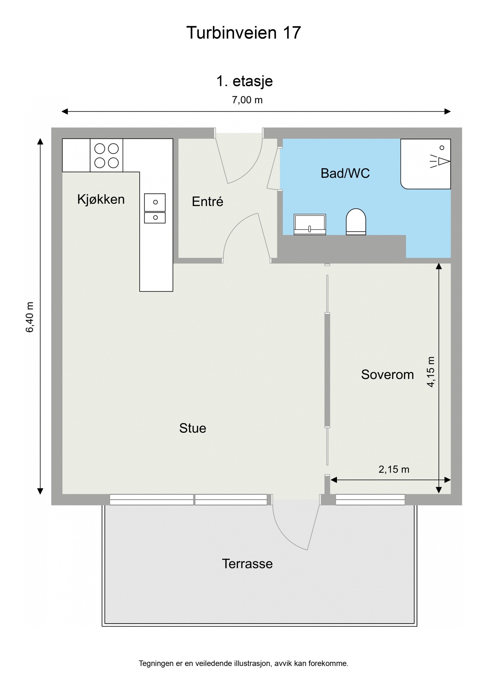 Turbinveien 17 - 2D - 1. etasje - Letterhead Galleribilde