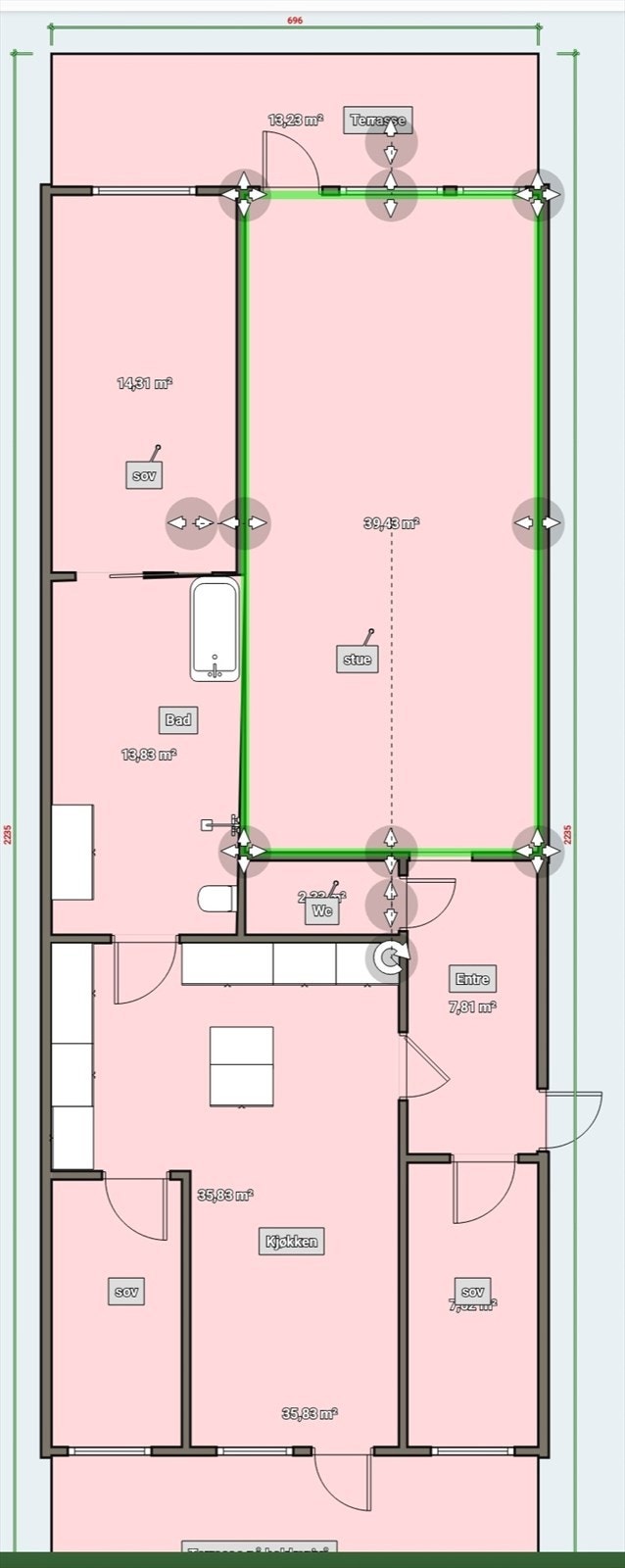 Plantegning. Galleribilde