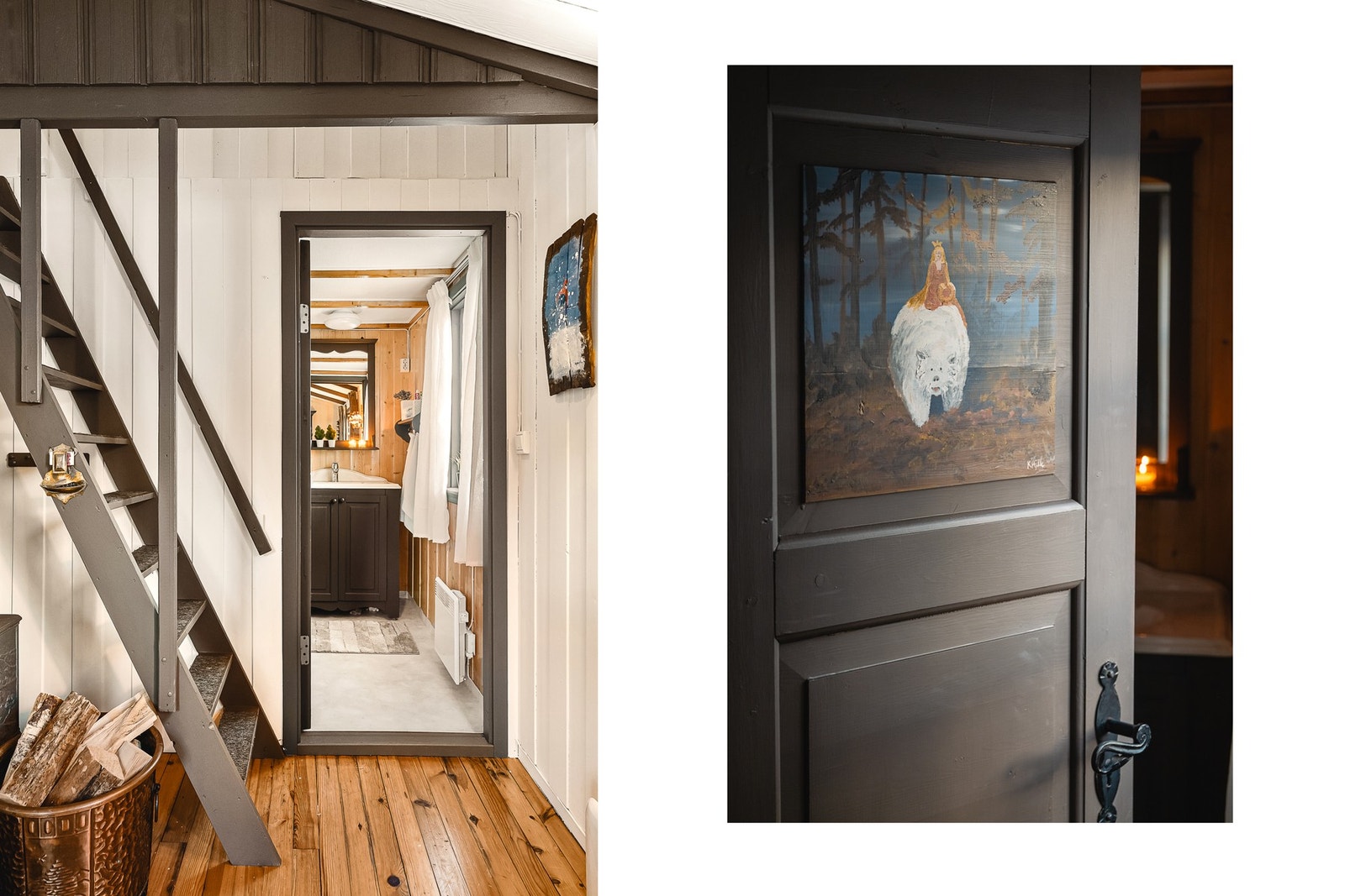 Fra stuen har du tilgang til badet. Galleribilde