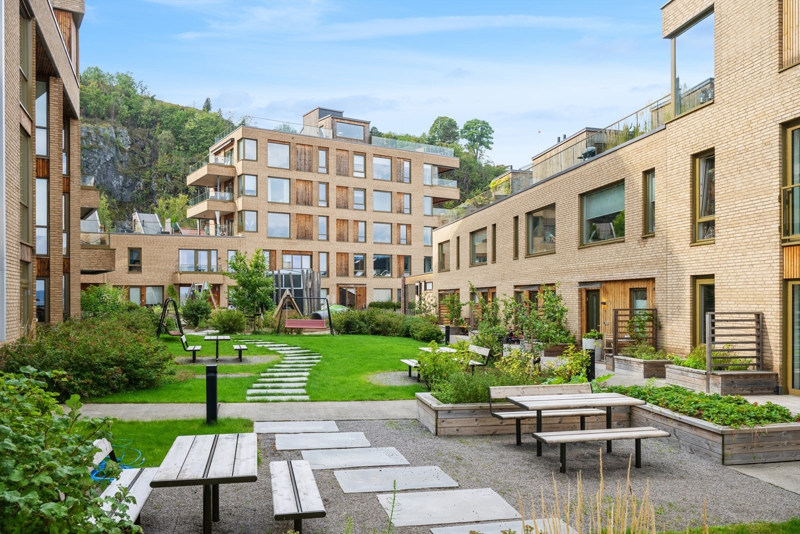 Hyggelig uteområdet for sameiet og borettslaget Galleribilde