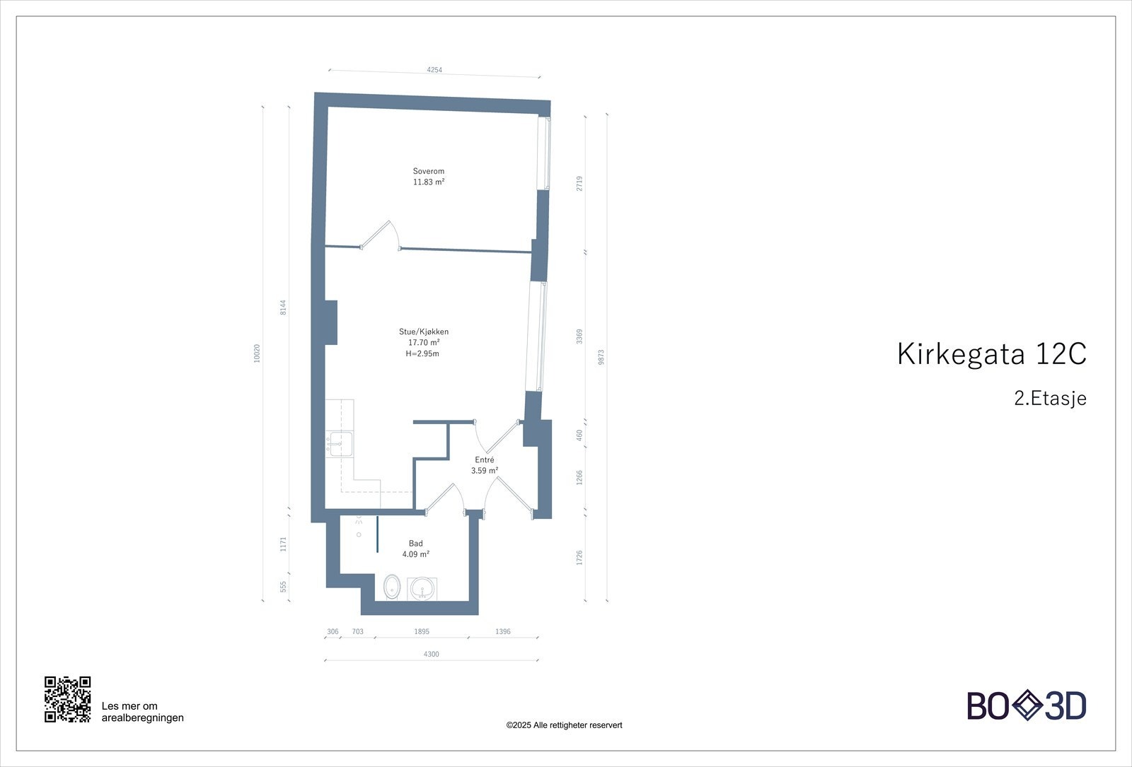 Plantegning fra takstmann. Avvik kan forekomme. Galleribilde