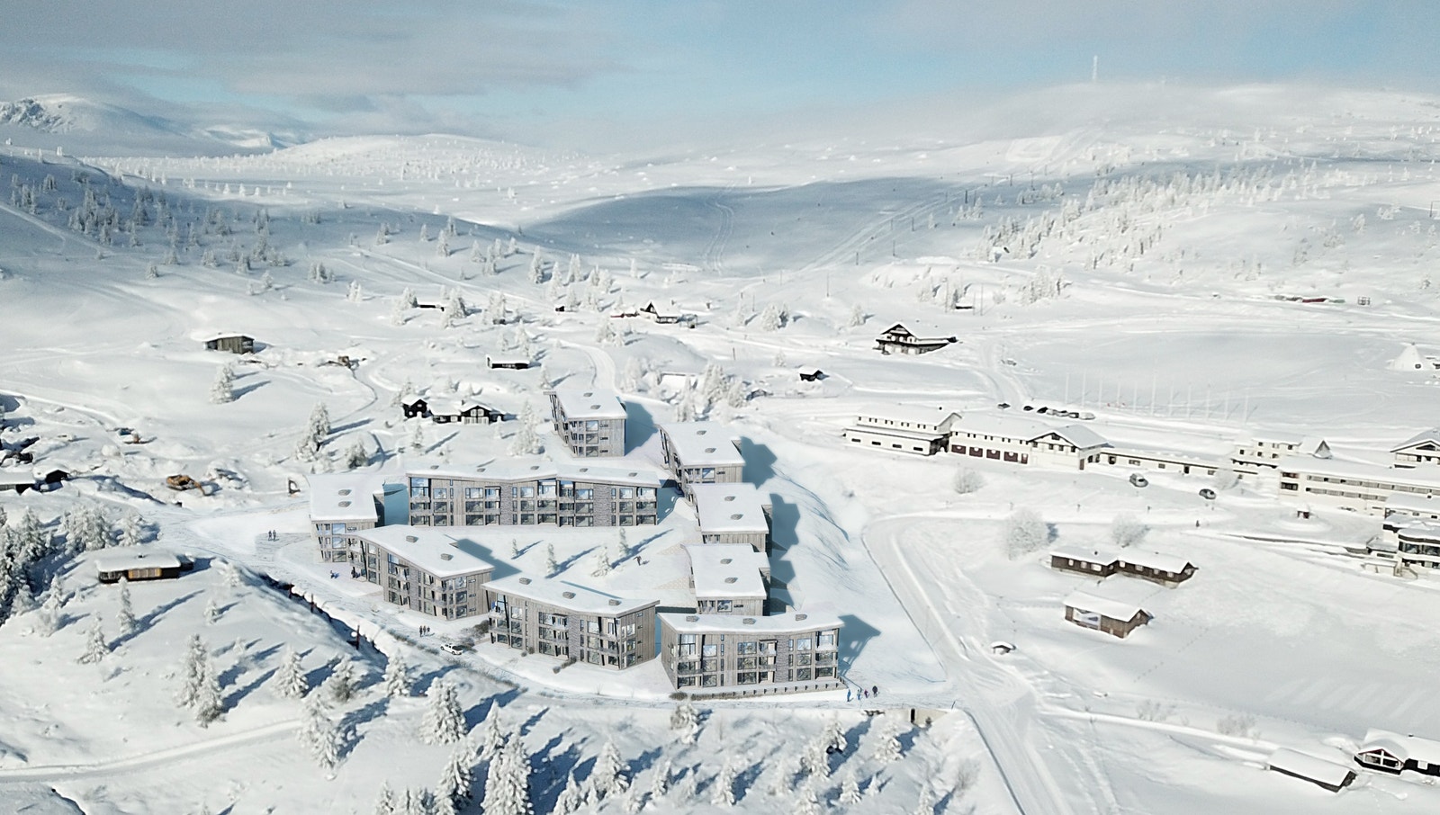 Skisse/forslag - tegnet av selger. Galleribilde