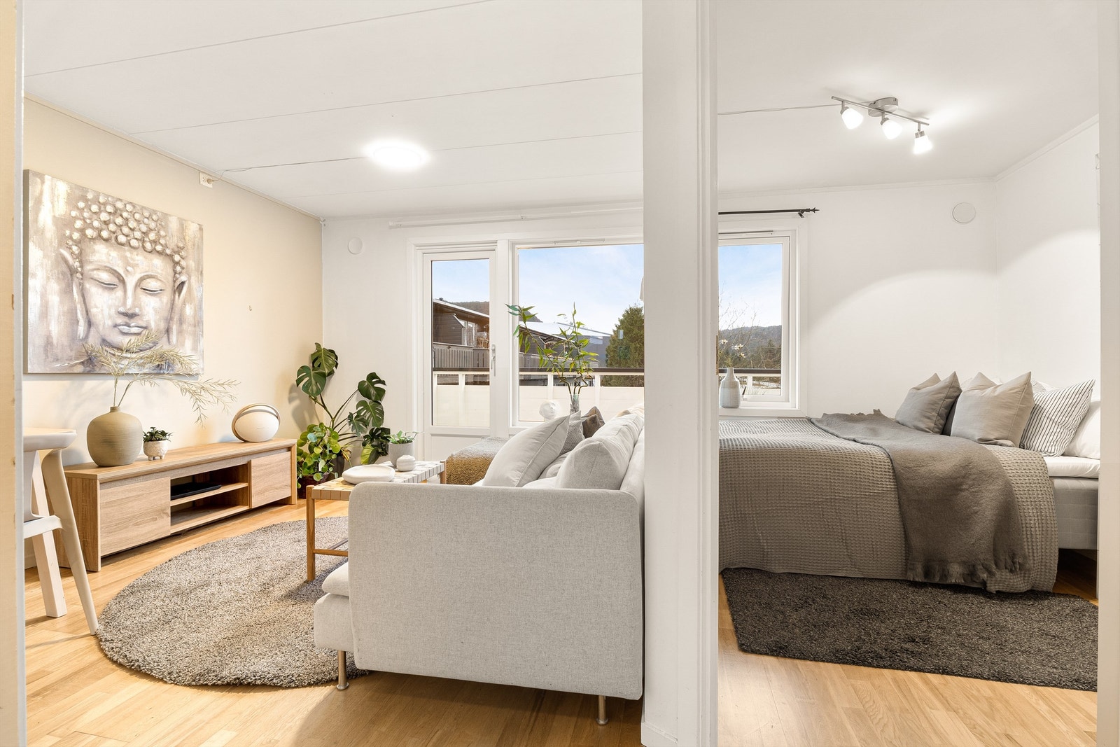 Soverommet ligger i tilknytning til stuen. Galleribilde