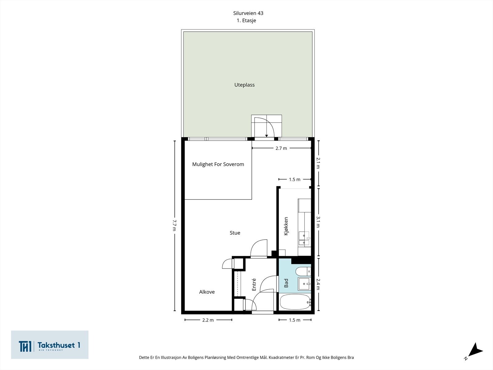 Alternativ plantegning Galleribilde