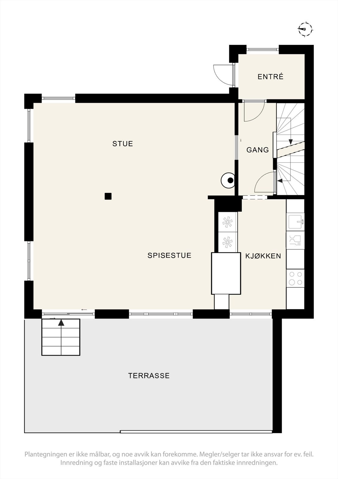 Plantegning 1.etasje Galleribilde