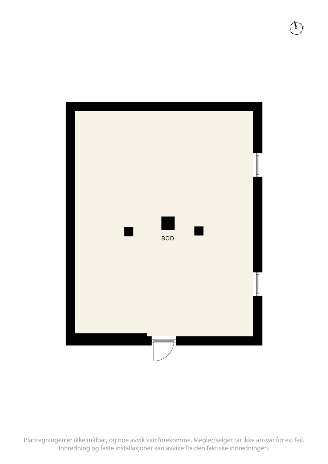 Plantegning kjeller. Galleribilde