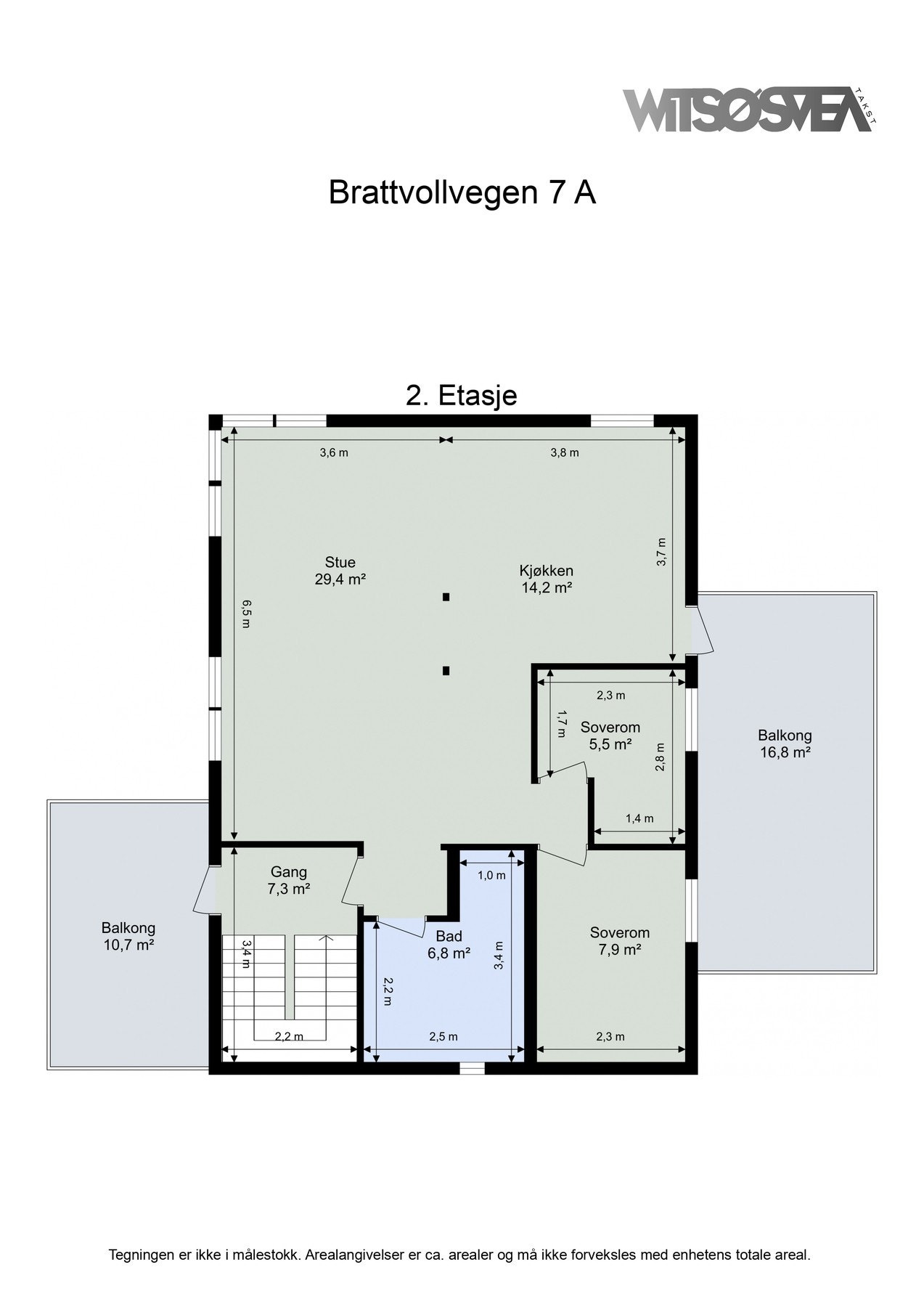 Plantegning 2.Etasje Galleribilde