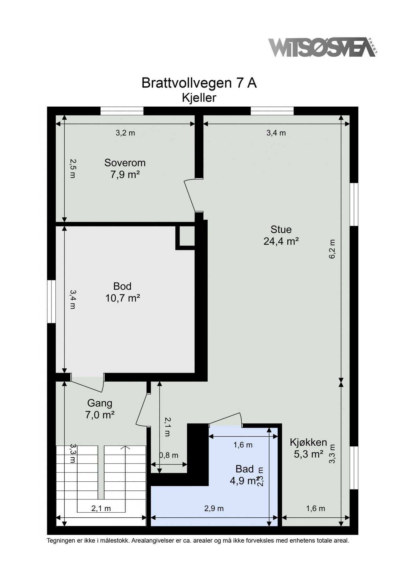 Plantegning kjeller Galleribilde