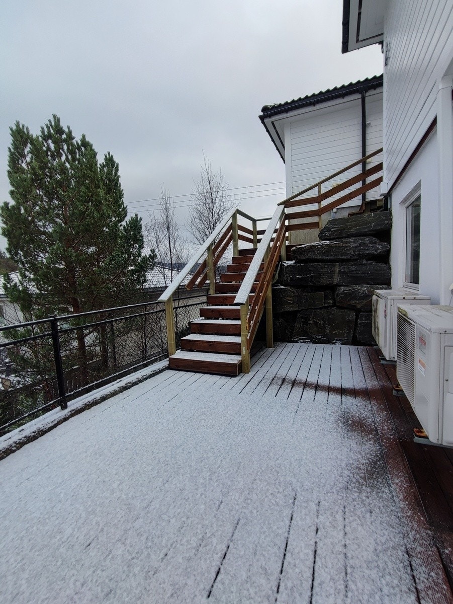Terrasse med trapp Galleribilde