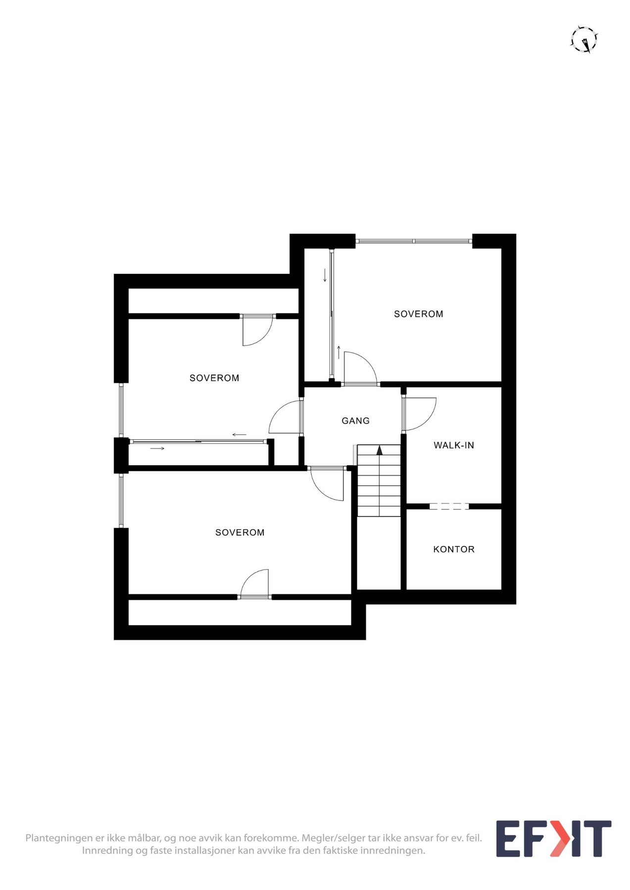 2D Plantegning - Loft. Galleribilde