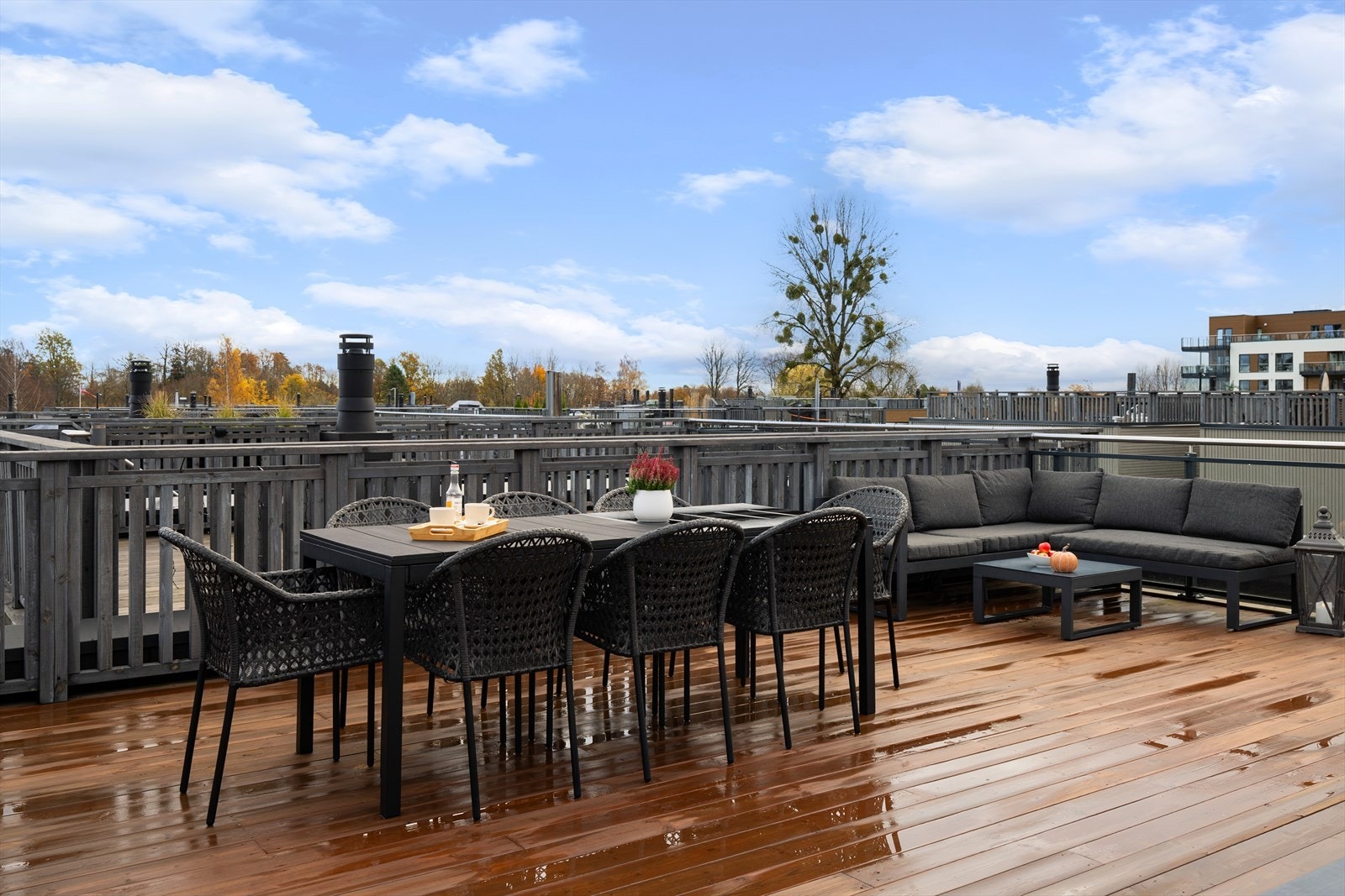 Takterrassen er på hele 38 kvm Galleribilde