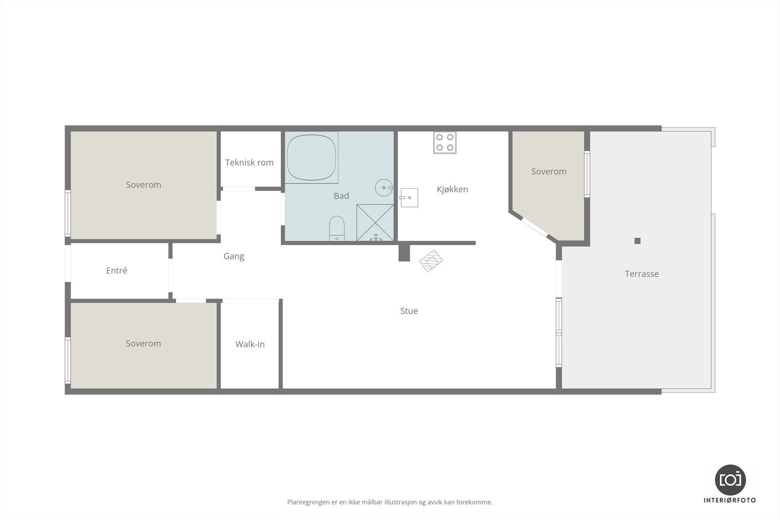 Plantegning Galleribilde