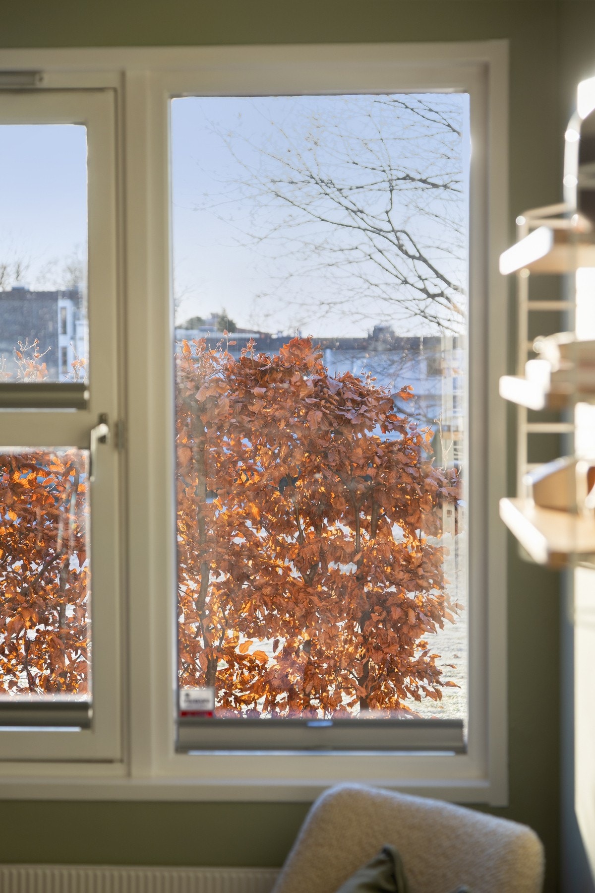 Hyggelig utsyn fra soverommet. Galleribilde