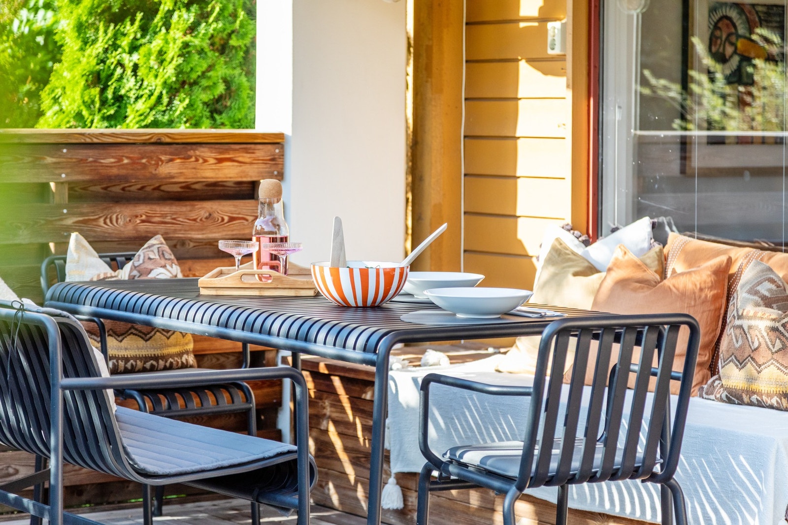 Her kan man nyte middagen i fred og ro. Galleribilde