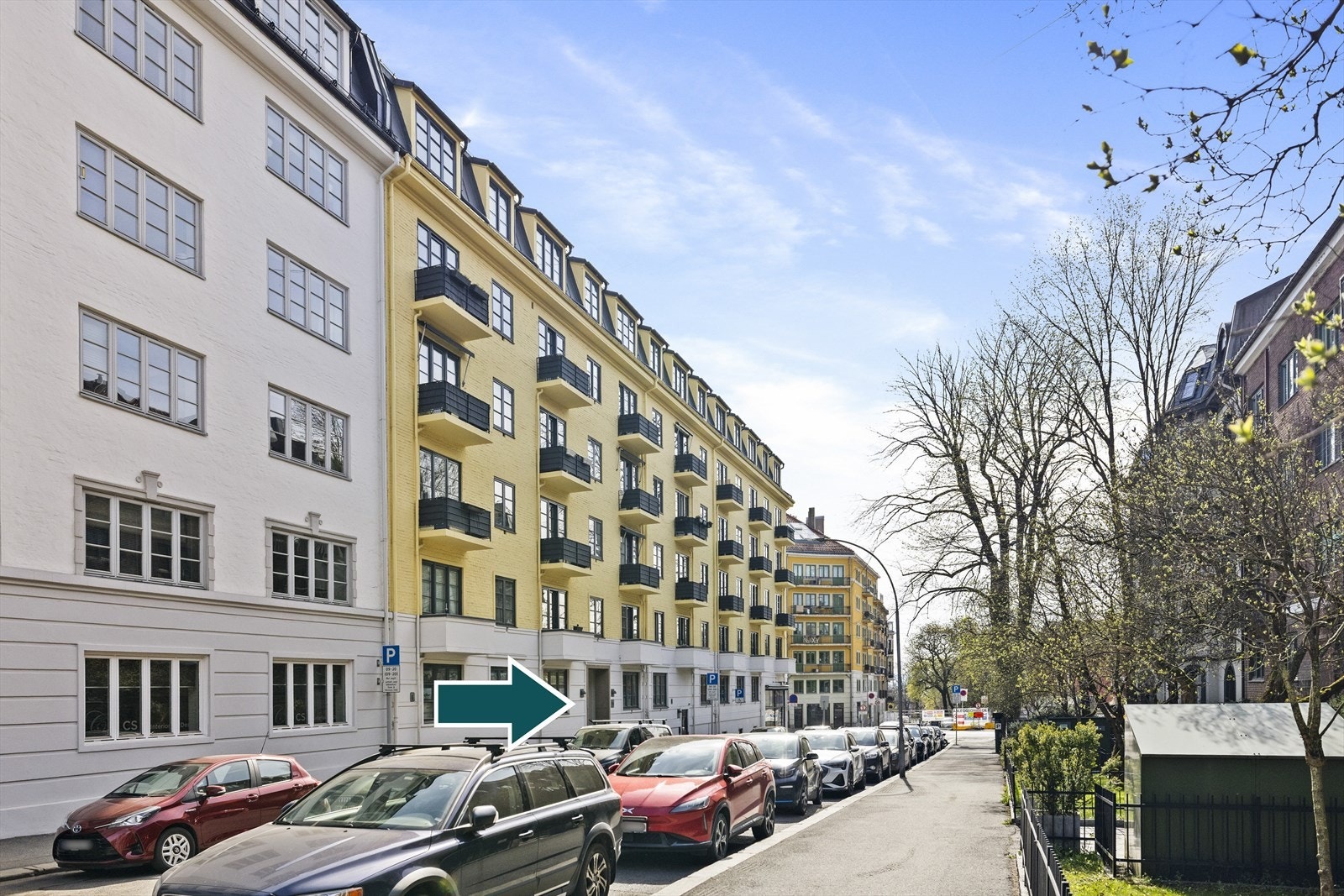 Inngangsparti Nobels gate 21. Galleribilde